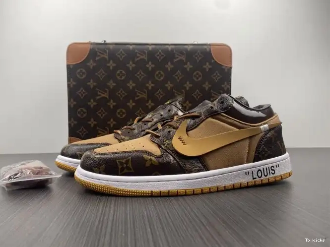 Cheap TBK OW Jordan AJ1 Off-Louis 1 LOW x Air 0623